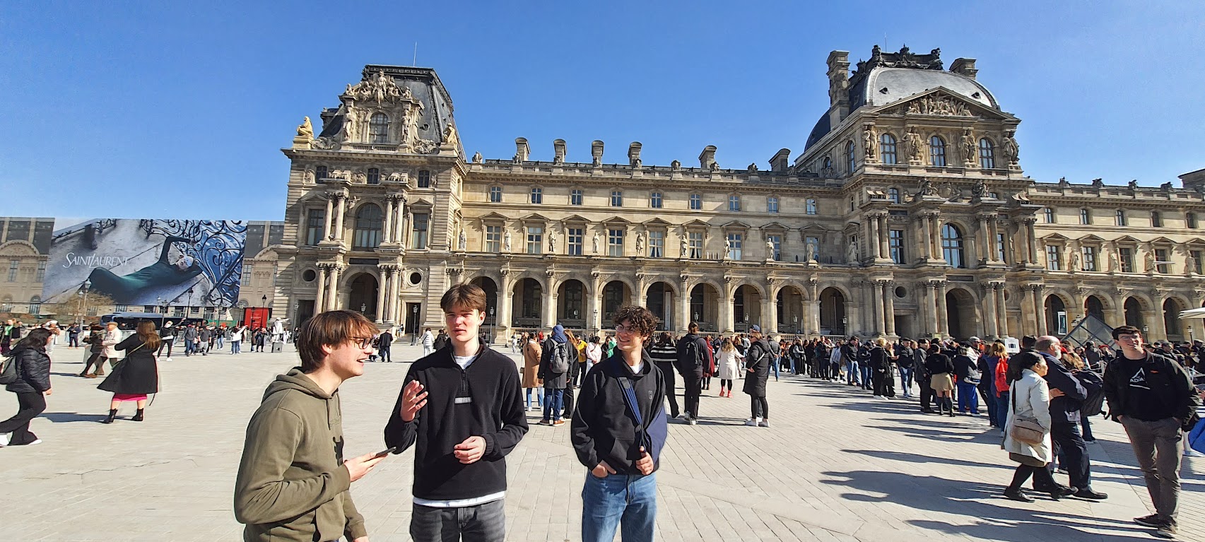 photo of the team in paris